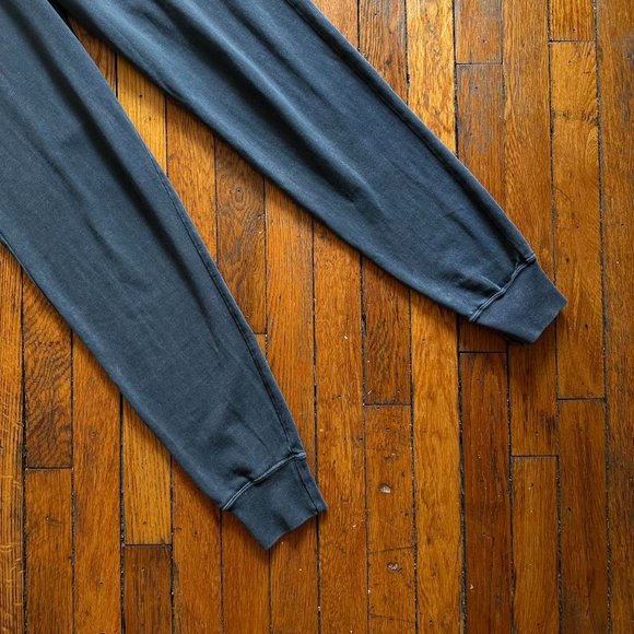 Nike Retro Men Grey Stonewash Faded‎ Swoosh Logo High Rise Jogger Sweatpants - Picture 3 of 6